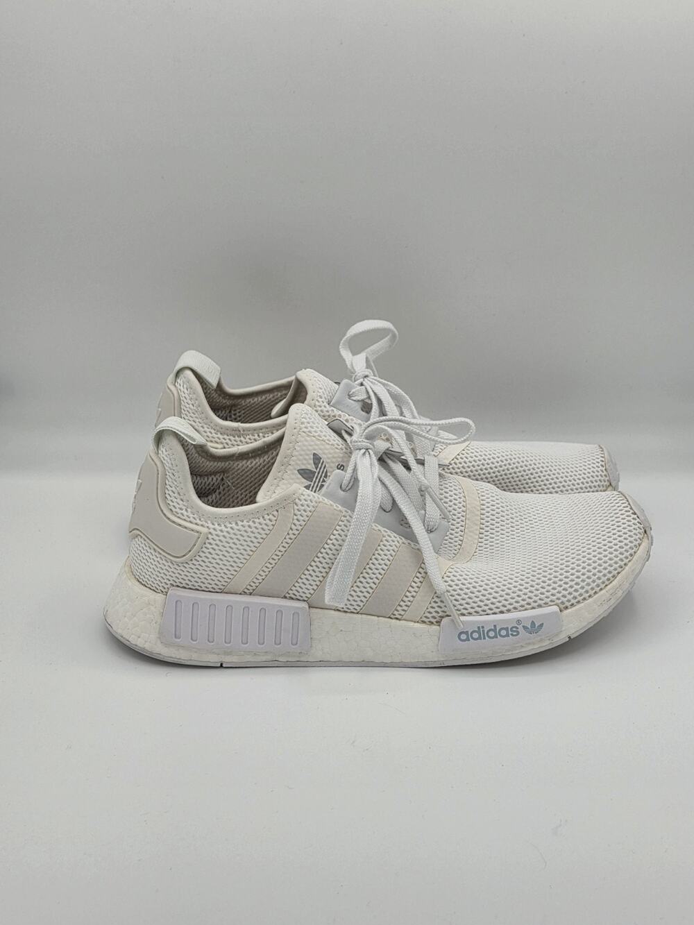 Adidas NMD R1 S79168 Men's Size 12 White Gray Boost Running Sneakers